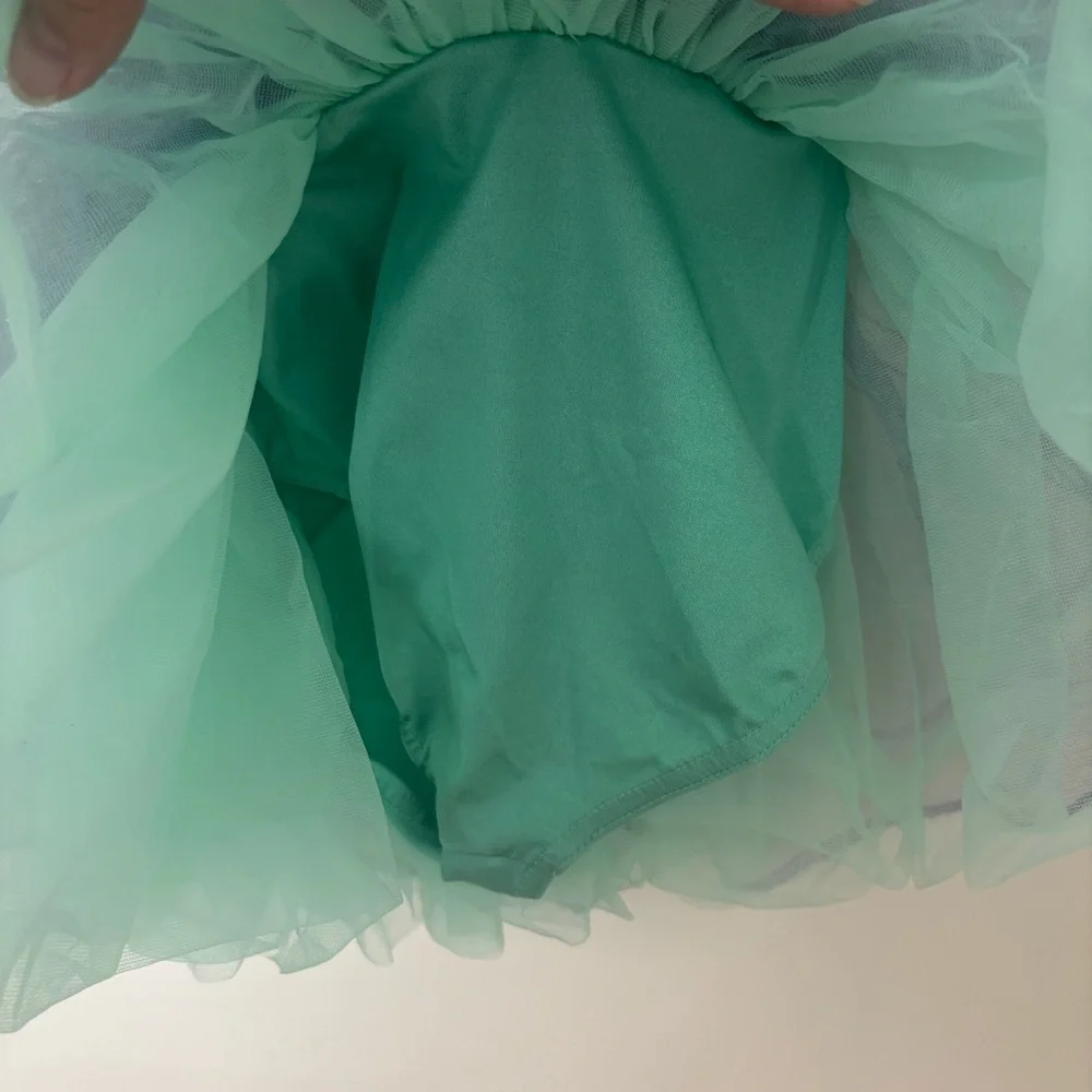 Weissman kids girls turquoise  Green and lavender light Purple Costume Dress SC